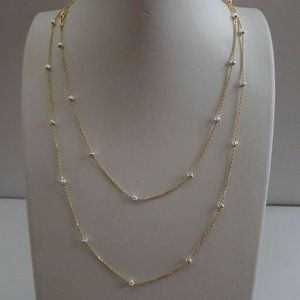 14kt Italian w/ Silver 36" Necklace